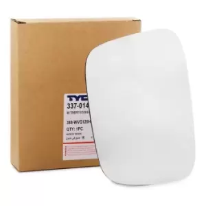 Image of TYC Wing Mirror Glass 337-0147-1 Side Mirror Glass,Mirror Glass VW,Transporter V Bus (7HB, 7HJ, 7EB, 7EJ, 7EF, 7EG, 7HF, 7EC)