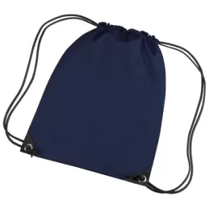 Image of Bagbase Premium Gymsac Water Resistant Bag (11 Litres) (Pack Of 2) (One Size) (French Navy)