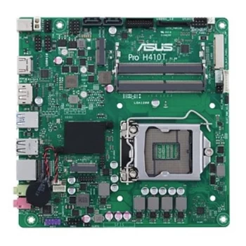 Image of Asus PRO H410T/CSM - Corporate Stable Model, Intel H410, 1200, Thin Mini ITX, DDR4 SO-DIMM, HDMI, DP, LVDS, LPC Header