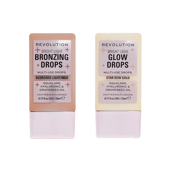 Image of Makeup Revolution Bronze and Glow Drop Duo (Various Shades) - Bronze Scorched