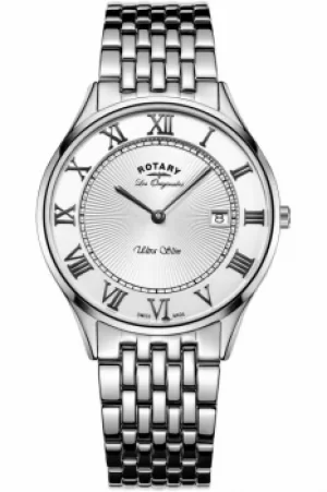 Image of Mens Rotary Swiss Made Ultra Slim Quartz Watch GB90800/01