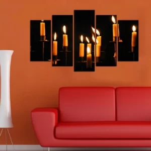 Image of 5PMDF-45 Multicolor Decorative MDF Painting (5 Pieces)