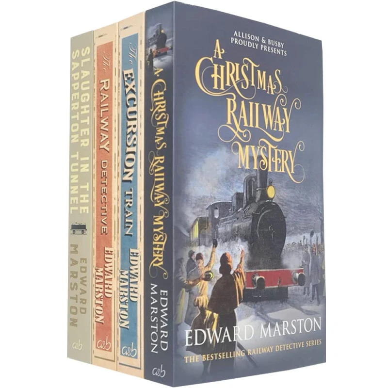 Image of The Railway Detective Series 4 Books Collection Set By Edward Marston, Excursion Train Edward Marston Books