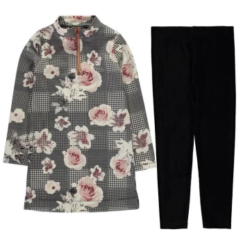 Image of Firetrap 2 Piece AOP Dress Set Infant Girls - Rose Check