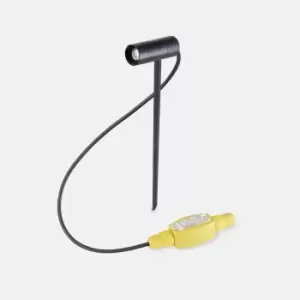 Image of Zoom Outdoor LED Spotlight Black 285lm 2700K IP65