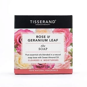 Image of Tisserand Aromatherapy The Soap Rose and Geranium 100g