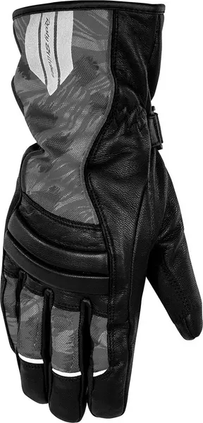 Image of Rusty Stitches Bianca Waterproof Ladies Motorcycle Gloves, black-grey, Size S for Women