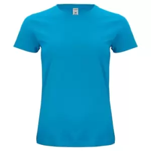 Image of Clique Womens/Ladies Organic Cotton T-Shirt (M) (Turquoise)