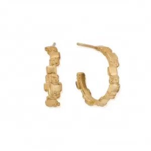 Image of Gold Tranquil Shore Hoops GEH3303