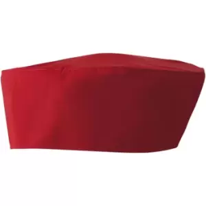 Image of Premier Unisex Chefs Skull Cap (Pack of 2) (One Size) (Red) - Red