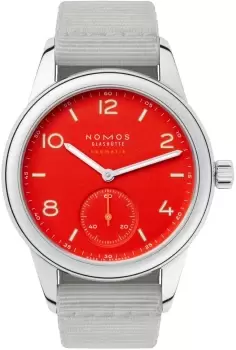 Image of Nomos Glashutte Watch Club Neomatik Signalrot Sapphire Crystal