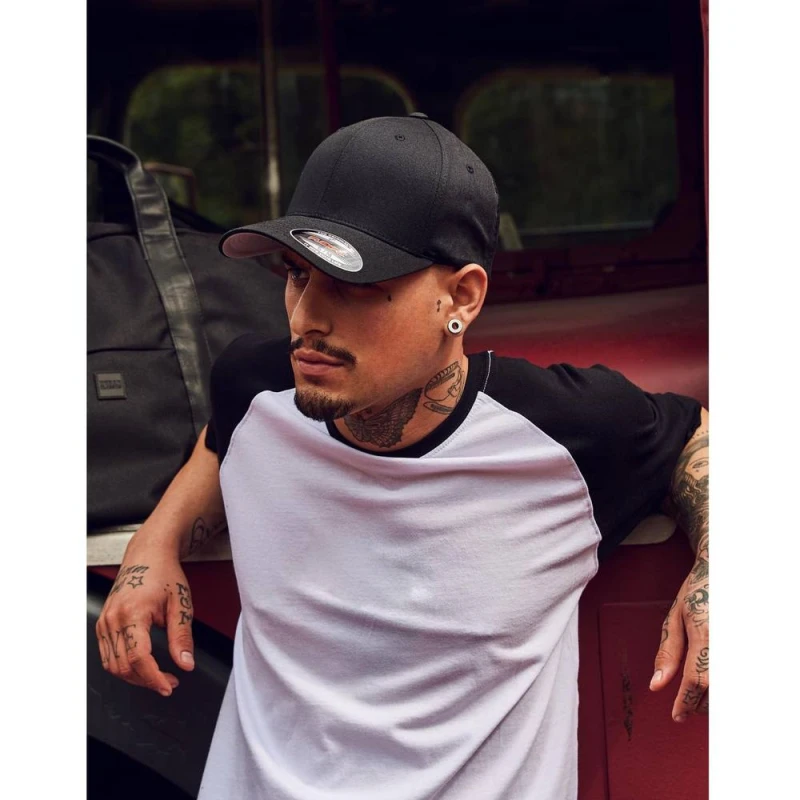 Image of Flexfit Mens Wooly Combed Baseball Cap in Navy Size: 2XL Navy Male 2XL