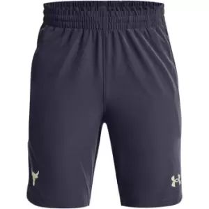 Image of Under Armour Armour Project Rock Woven Shorts Junior Boys - Purple