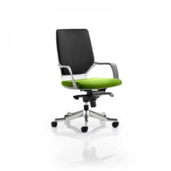 Image of Xenon Executive White Shell Medium Back Bespoke Colour Seat Myrrh DYNKCUP0618