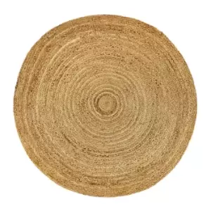 Image of Origins Jute Extra Round Rug Natural 150cm Diameter