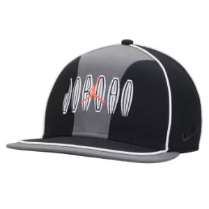 Image of Jordan Jordan Pro Flt Rmx Cap, Black/Lt Graphite/White, Unisex, Headwear, DV3153-010