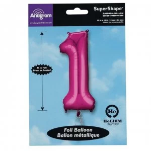 Image of Partymor Shape 1 Foil Balloon - Pink