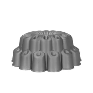 Image of MasterClass Cast Aluminium Cake Pan Button 24.5cm Grey