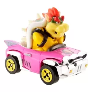 Image of Mario Kart Hot Wheels Diecast Vehicle 1/64 Bowser (Badwagon) 8 cm