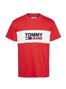 Image of Tommy Jeans Pieced Band Logo T-Shirt