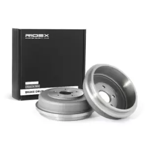 Image of RIDEX Brake Drum 123B0016 Rear Brakes,Drum Brake FORD,TRANSIT CONNECT (P65_, P70_, P80_),TOURNEO CONNECT