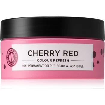Image of Maria Nila Colour Refresh Cherry Red Gentle Nourishing Mask without Permanent Color Pigments Lasts For 4 - 10 Washes 6.62 100ml