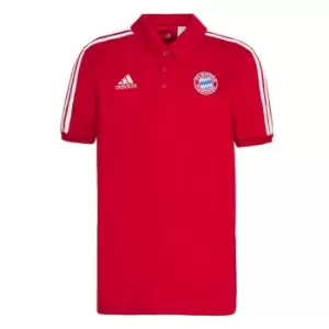 Image of 2021-2022 Bayern Munich 3S Polo Shirt (Red)