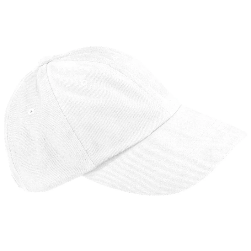 Image of Beechfield Beechfield Men Low Profile Heavy Brushed Cotton Baseball Cap Pack of 2 in White White One Size Male 5059269089849