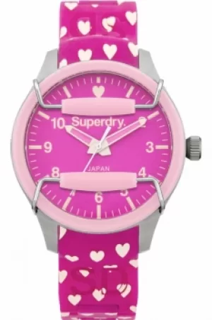 Image of Ladies Superdry Scuba Heart Watch SYL137P