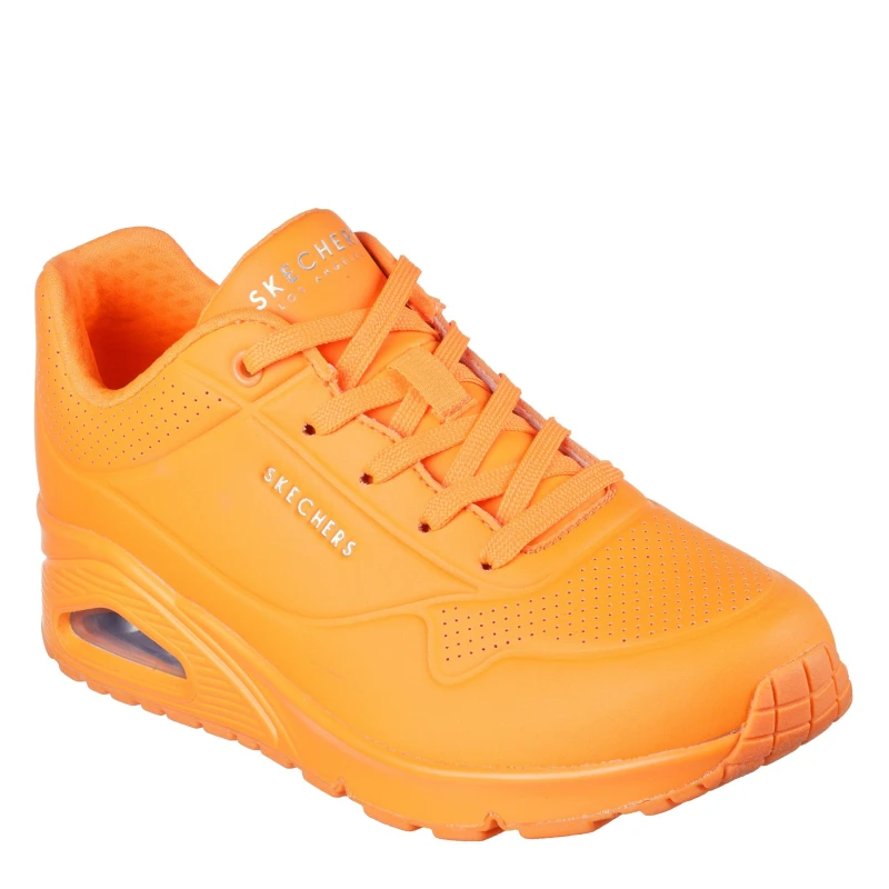 Image of Skechers UNO Trainers Womens - Orange Orange 4