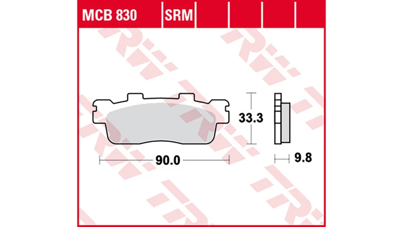 Image of TRW Lucas TRW Lucas brake pad MCB830SRM