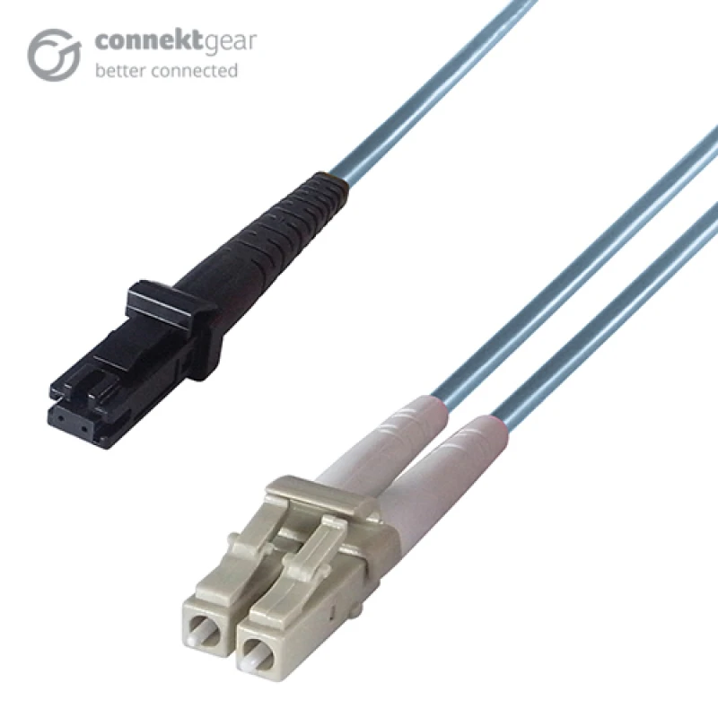 Image of connektgear 5m Duplex Fibre Optic Multi-Mode Cable OM3 50/125 Micron M