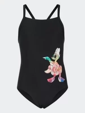 Image of Boys, adidas X Daisy Duck Swimsuit, Black, Size 5-6 Years