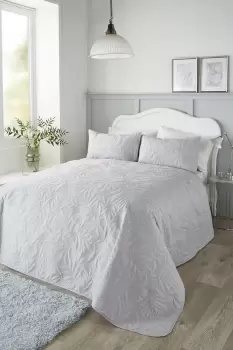 Image of 'Luana' Floral Pinsonic Microfibre Warm And Cosy Bedspread