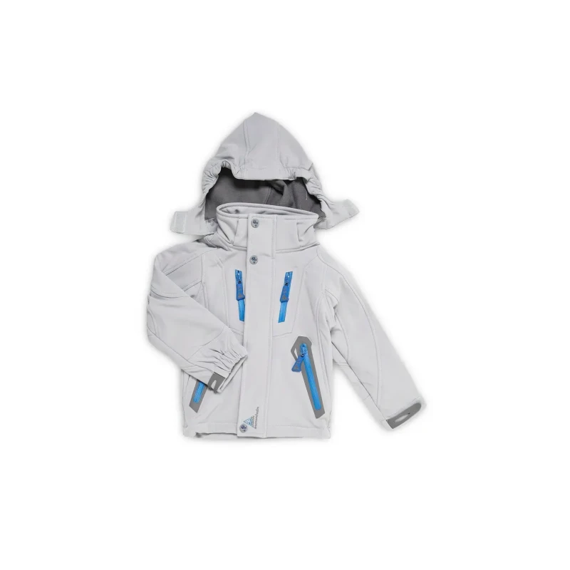Image of Peak Mountain Children's softshell jacket Peak Mountain Ecilo Gris Male 4 ans ECILO/3-8/BG-GRIS