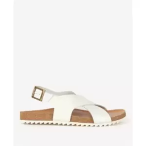 Image of Barbour Rochelle Cross-Over Strap Sandals - White