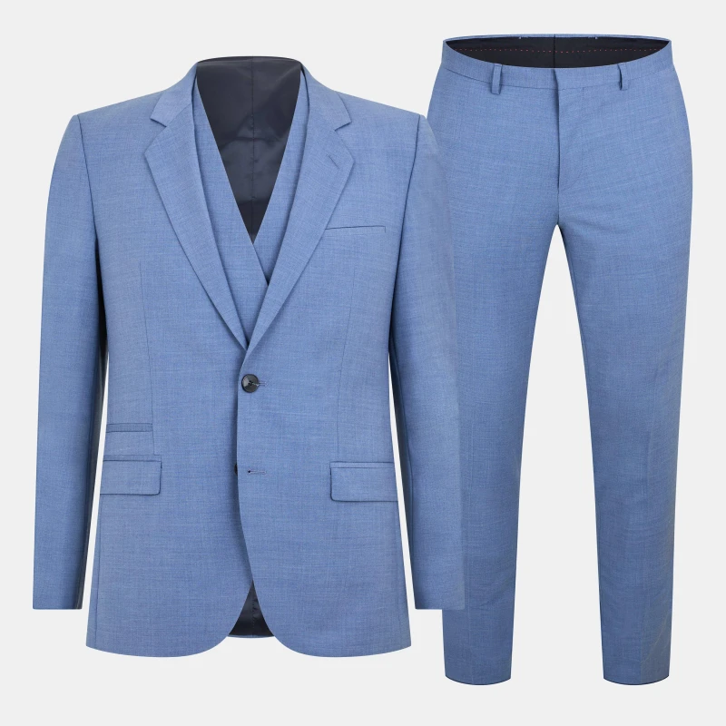 Image of Boss Mens Arti Hestenvx Suit Pastel Blue male 34 (44)
