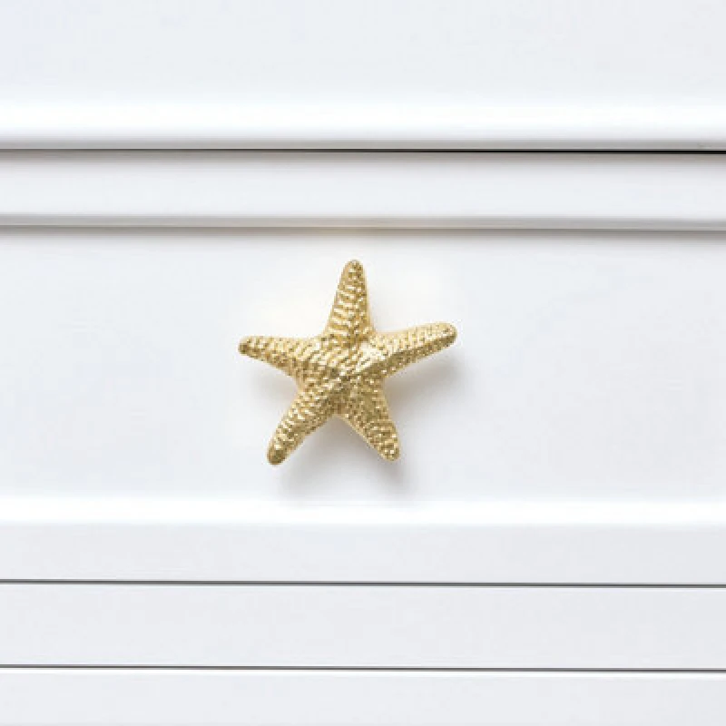 Image of Melody Maison Gold Starfish Drawer Knob Metallic Gold