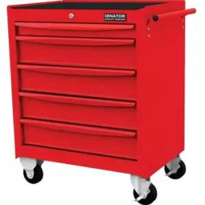 Image of Senator - RED-27' 5 Drawer Roller Cabinet - Red
