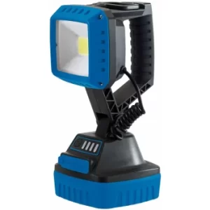 Image of DRAPER COB LED Rechargeable Worklights, 10W, 1,000 Lumens, Blue, 2 x Li-ion 2.2Ah Batteries (Pack of 6) [45930]