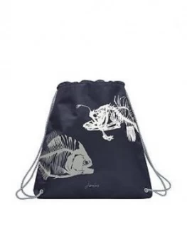 Image of Joules Boys Fish Active Drawstring Bag - Navy