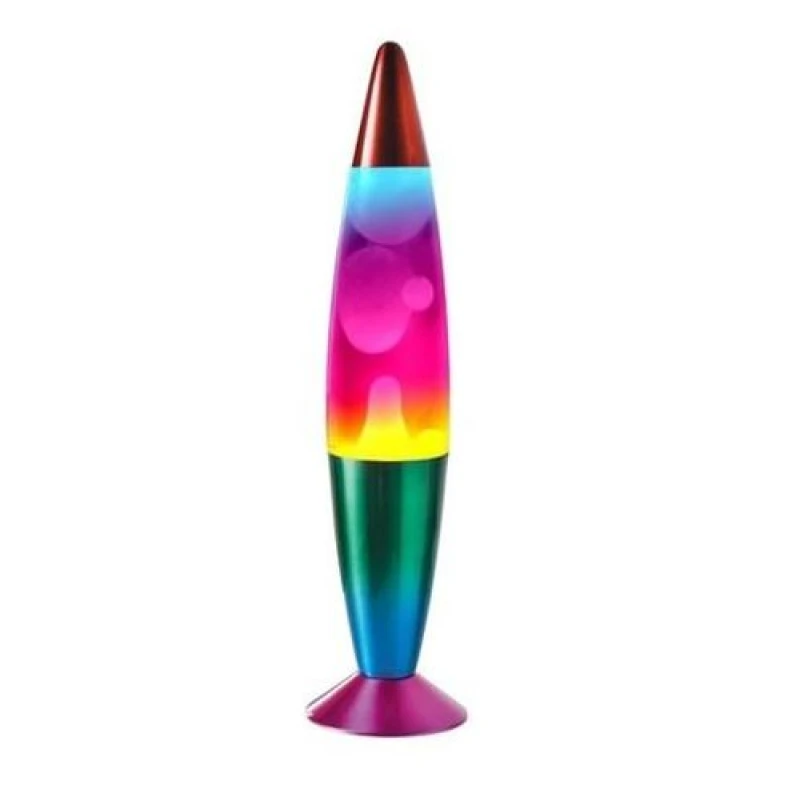 Image of GLOBAL GIZMOS 55149 16" Lava Lamp - Rainbow 5025301551490