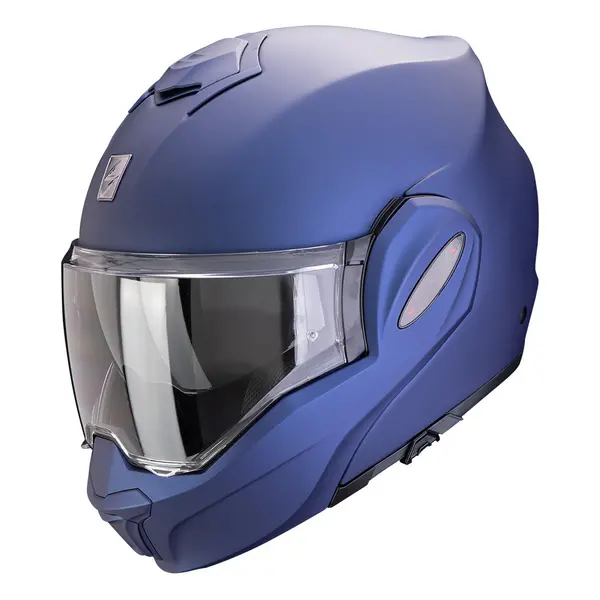 Image of Scorpion Exo-Tech Evo Pro Solid Matt Metallic Blue Modular Helmet M