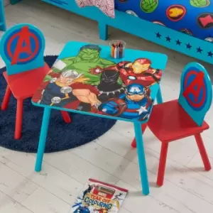 Image of Marvel Avengers Table And 2 Chairs Blue