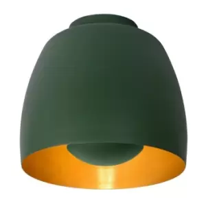 Image of Lucide NOLAN - Flush Ceiling Light - Ø24cm - 1xE27 - Green