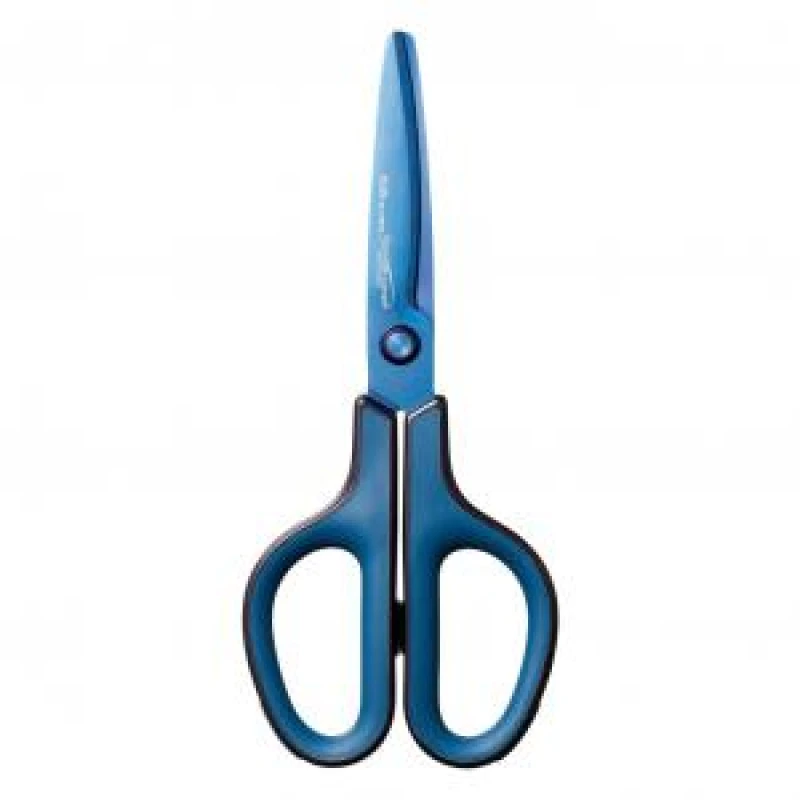 Image of Plus by Pentel Plus By Pentel Fitcut Curve Premium Titanium Coated Non Stick Scissors 175mm Blue 35057 35057