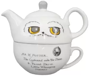 Image of Harry Potter Hedwig - Tea for one Teapot white yellow black
