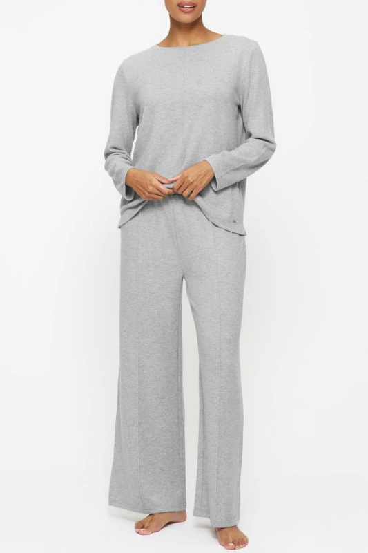 Image of KBX Womens Marie Long Sleeve in Grey Size: 10 Grey Female 10