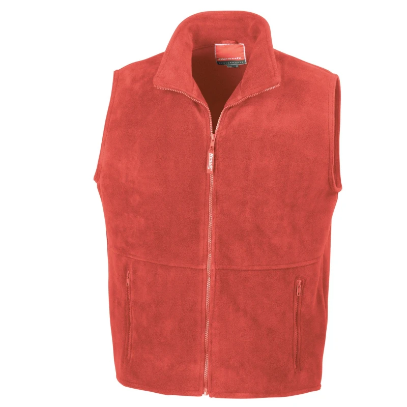 Image of Result Result Men Polartherm Body Warmer in Red Size: Medium Red M Male 5063470721825