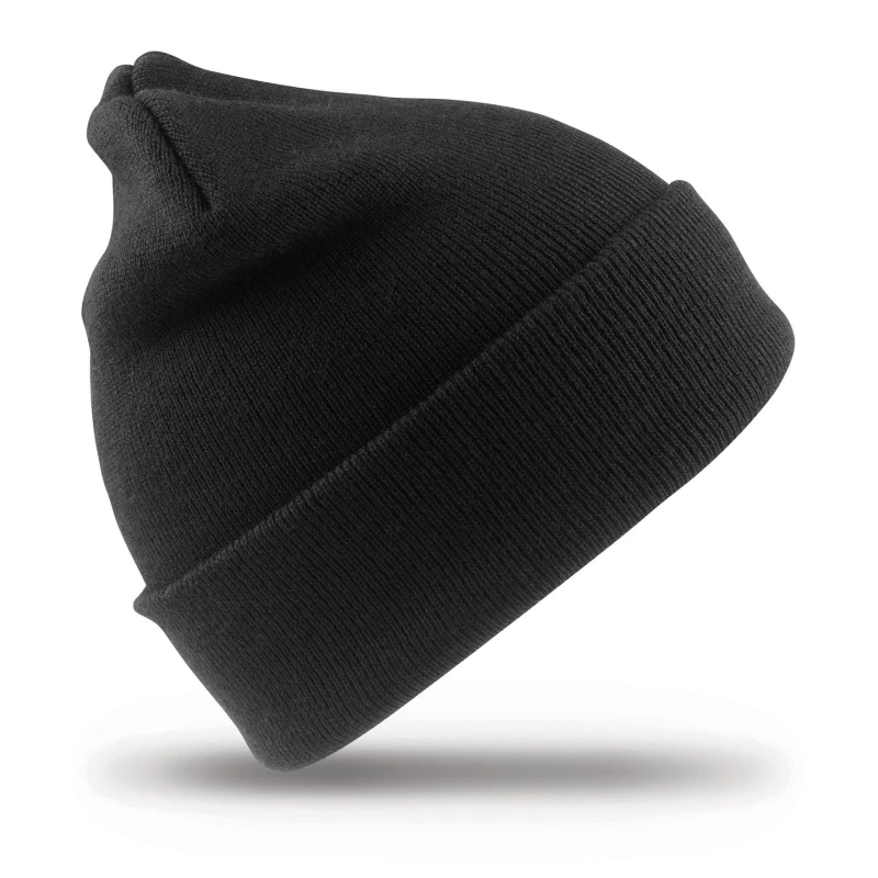 Image of Result Result Men Woolly Ski Hat in Black One Size Male 5059699807198